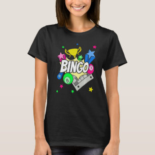 Bingo Player Lotto Bingo Winner Gambling Lottery B T-shirt