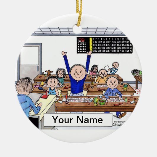 Bingo Player - Mannelijk Keramisch Ornament (Voorkant)