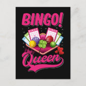 Bingo Player Queen Women Funny Bingo Girl Briefkaart (Voorkant)