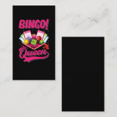 Bingo Player Queen Women Funny Bingo Girl Visitekaartje (Voorkant / Achterkant)