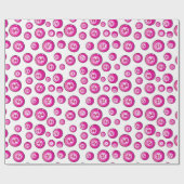 Bingo Player Roze Kogels Cadeaupapier (Vlak)