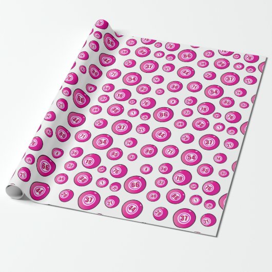 Bingo Player Roze Kogels Cadeaupapier (Uitgerold)