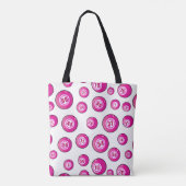 Bingo Player Voeg je Initiaal Schattige toe Tote Bag (Achterkant)
