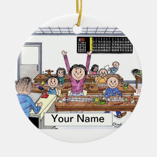 Bingo Player-Vrouw Keramisch Ornament (Voorkant)