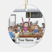 Bingo Player-Vrouw Keramisch Ornament (Links)