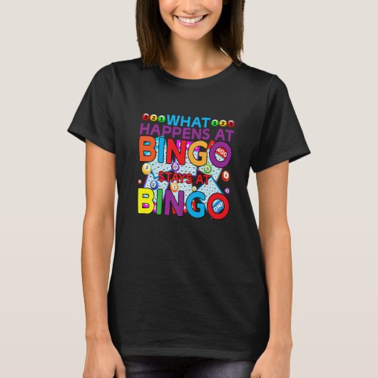 Bingo Player wat er gebeurt bij Bingo Game T-shirt (Voorkant)