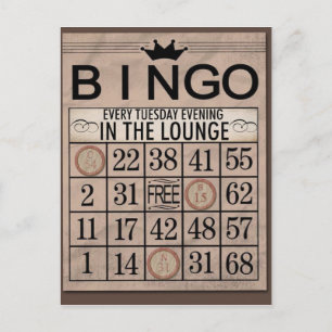 Bingo Post Cards Briefkaart