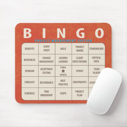 Bingo Project Management Edition Muismat (Met muis)