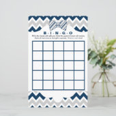 Bingo purse baby shower games, marinegrijs boegstr (Staand voorkant)