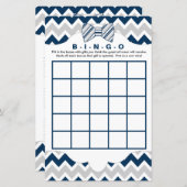 Bingo purse baby shower games, marinegrijs boegstr (Voorkant / Achterkant)