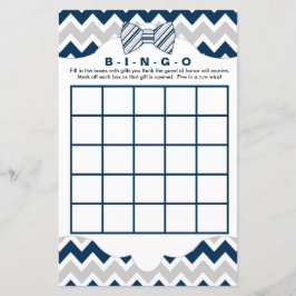 Bingo purse baby shower games, marinegrijs boegstr