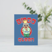 Bingo Queen - Aanpassen Briefkaart (Staand voorkant)