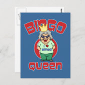 Bingo Queen - Aanpassen Briefkaart (Voorkant / Achterkant)