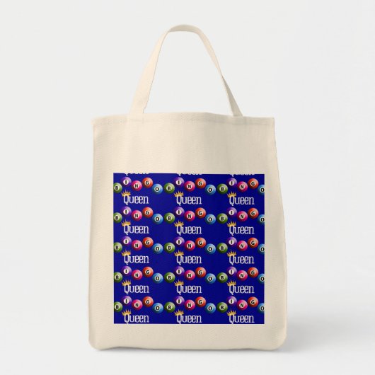 Bingo Queen Canvas tas (Voorkant)