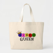 BINGO QUEEN GROTE TOTE BAG (Voorkant)