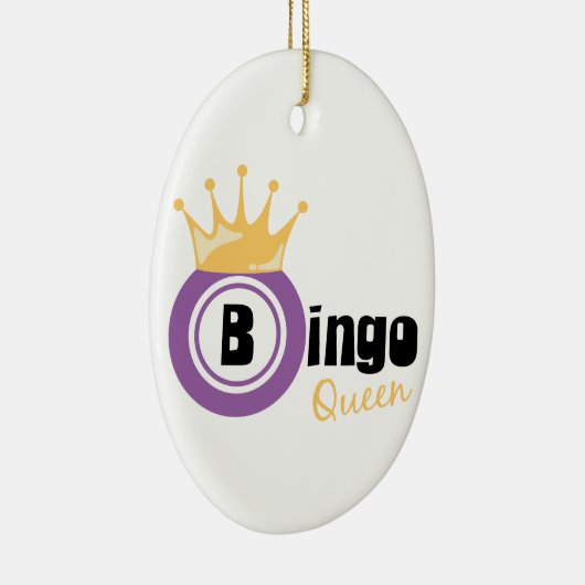 Bingo Queen Keramisch Ornament (Rechts)