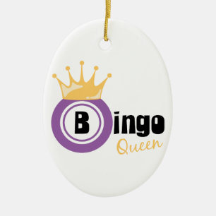 Bingo Queen Keramisch Ornament