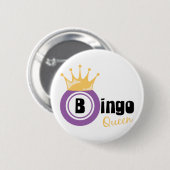 Bingo Queen Ronde Button 5,7 Cm (Voorkant /achterkant)
