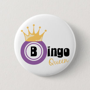 Bingo Queen Ronde Button 5,7 Cm