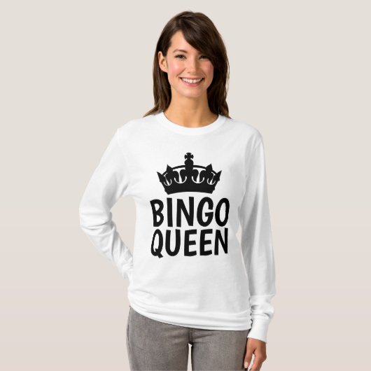 BINGO QUEEN T-shirts & sweatshirts (Voorkant volledig)