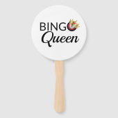 Bingo Queen White Hand Fan Handwaaier (Voorkant)