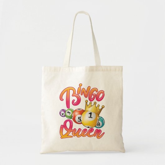 Bingo Queen Women Player Game Tote Bag (Voorkant)