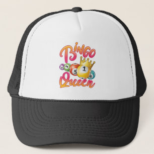 Bingo Queen Women Player Game Trucker Pet