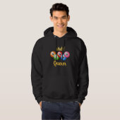 Bingo Queen Womens  Bingo Player Hoodie (Voorkant volledig)