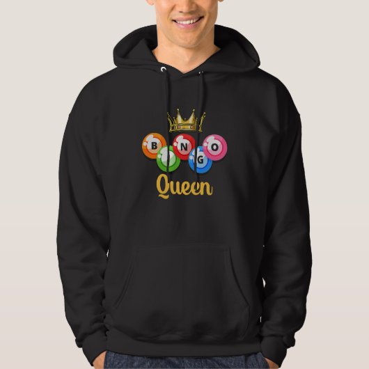 Bingo Queen Womens  Bingo Player Hoodie (Voorkant)