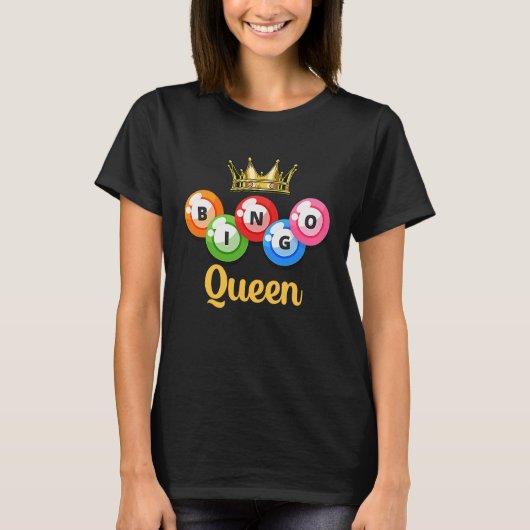 Bingo Queen Womens Bingo Player T-shirt (Voorkant)