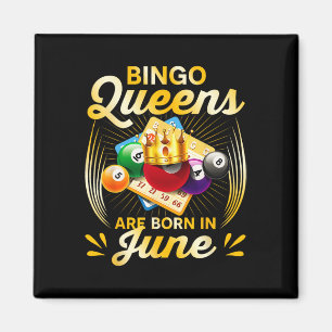Bingo Queens worden geboren in juni Vintage Christ Magneet