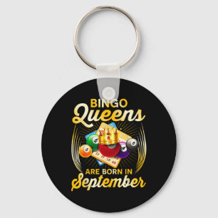 Bingo Queens worden geboren in september kerstmis Sleutelhanger