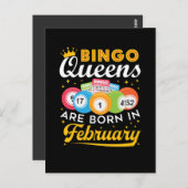 Bingo Queens wordt geboren in februari 2010 Briefkaart (Voorkant / Achterkant)