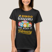 Bingo Queens wordt geboren in februari 2010 T-shirt (Voorkant)
