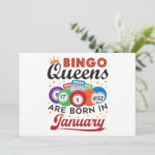 Bingo Queens wordt geboren in januari 2010 Kaart (Staand voorkant)