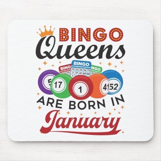 Bingo Queens wordt geboren in januari 2010 Muismat (Voorkant)