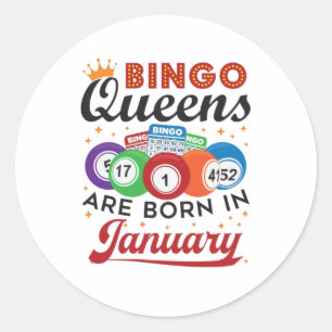 Bingo Queens wordt geboren in januari 2010 Ronde Sticker