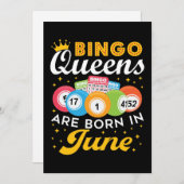 Bingo Queens wordt geboren in juni 2010 Feestdagenkaart (Voorkant / Achterkant)