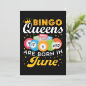 Bingo Queens wordt geboren in juni 2010 Feestdagenkaart (Staand voorkant)
