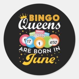 Bingo Queens wordt geboren in juni 2010 Ronde Sticker