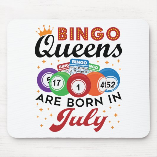 Bingo Queens wordt in juli geboren Muismat (Voorkant)