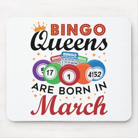 Bingo Queens wordt in maart geboren Muismat (Voorkant)