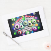 Bingo     rechthoekige sticker (Envelop)