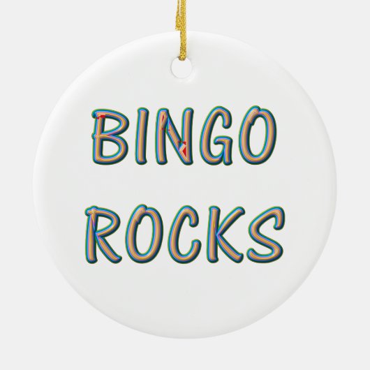 bingo rocks keramisch ornament (Achterkant)