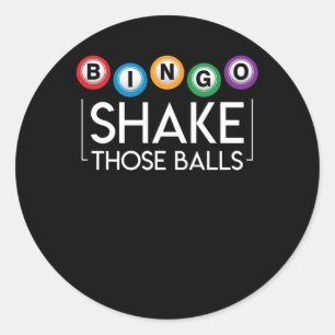 Bingo schaadt die bui van Funny Bingo Lover Ronde Sticker