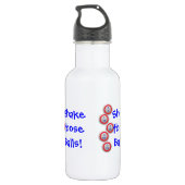 Bingo! Schud die Balls! Waterfles (Achterkant)