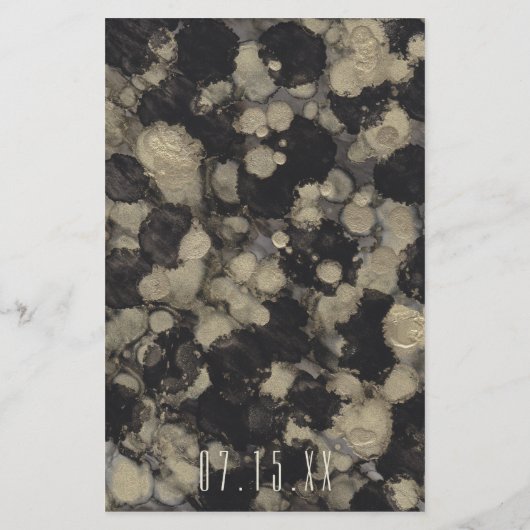 BINGO Shades of Golds and Blacks Flyer (Achterkant)