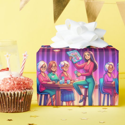 Bingo spel alle gelegenheid cadeaupapier (Verjaardagsfeest)