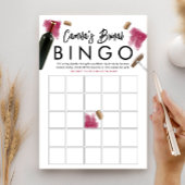 Bingo spel kaart wijn bruidsfeest thema
