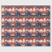 Bingo Spel Kerstmis Cadeaupapier (Vlak)